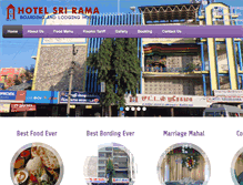 Tablet Screenshot of hotelsrirama.com